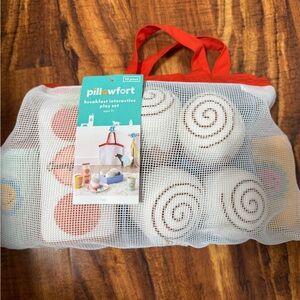 Pillowfort Swirl Breakfast Play Set with Red Handles